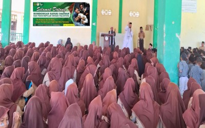 Safari Dakwah Palestina, MTsN 2 Aceh Timur Serahkan Donasi Kemanusiaan