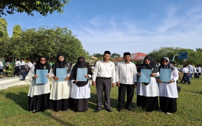 Pengawas Madrasah Fadlisyah Kukuhkan Agen Perubahan MTsN 2 Aceh Timur