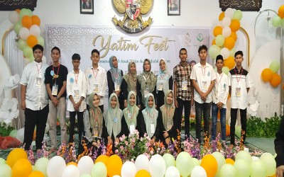 MTsN 2 Aceh Timur Ikut Berpartisipasi dan Memberikan Santunan Anak Yatim Pada Kegiatan Yatim Fest Aceh Timur