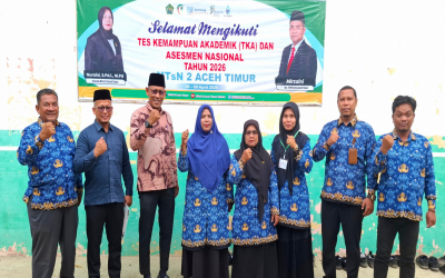 Tim Kemenag Aceh Timur Lakukan Monitoring Pelaksanaan TKA di MTsN 2 Aceh Timur